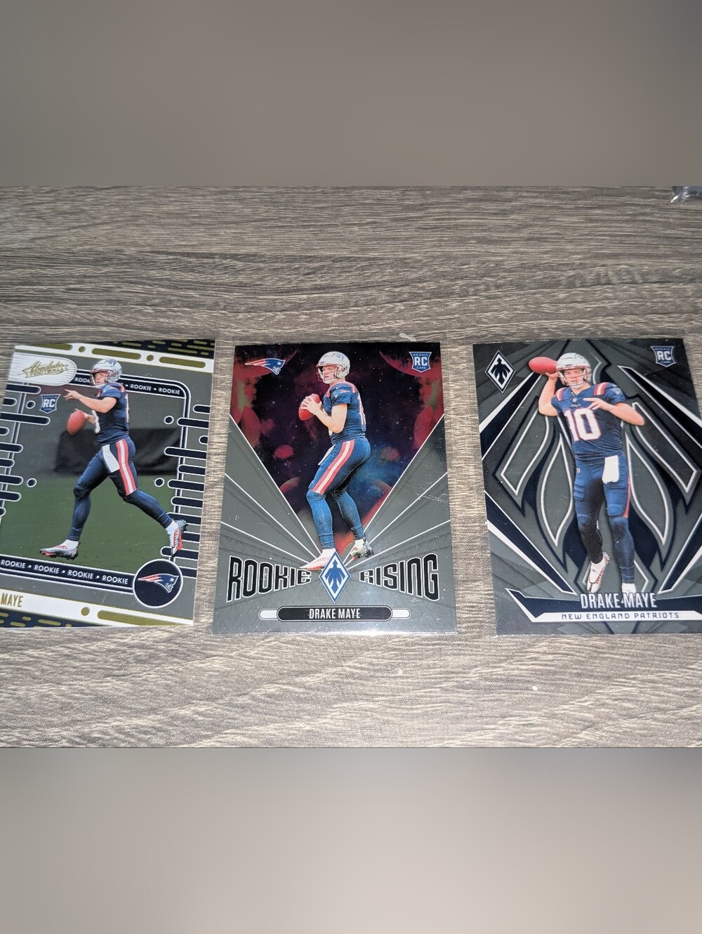 Drake Maye Football Rookie Cards - Navy Blue, Red, White